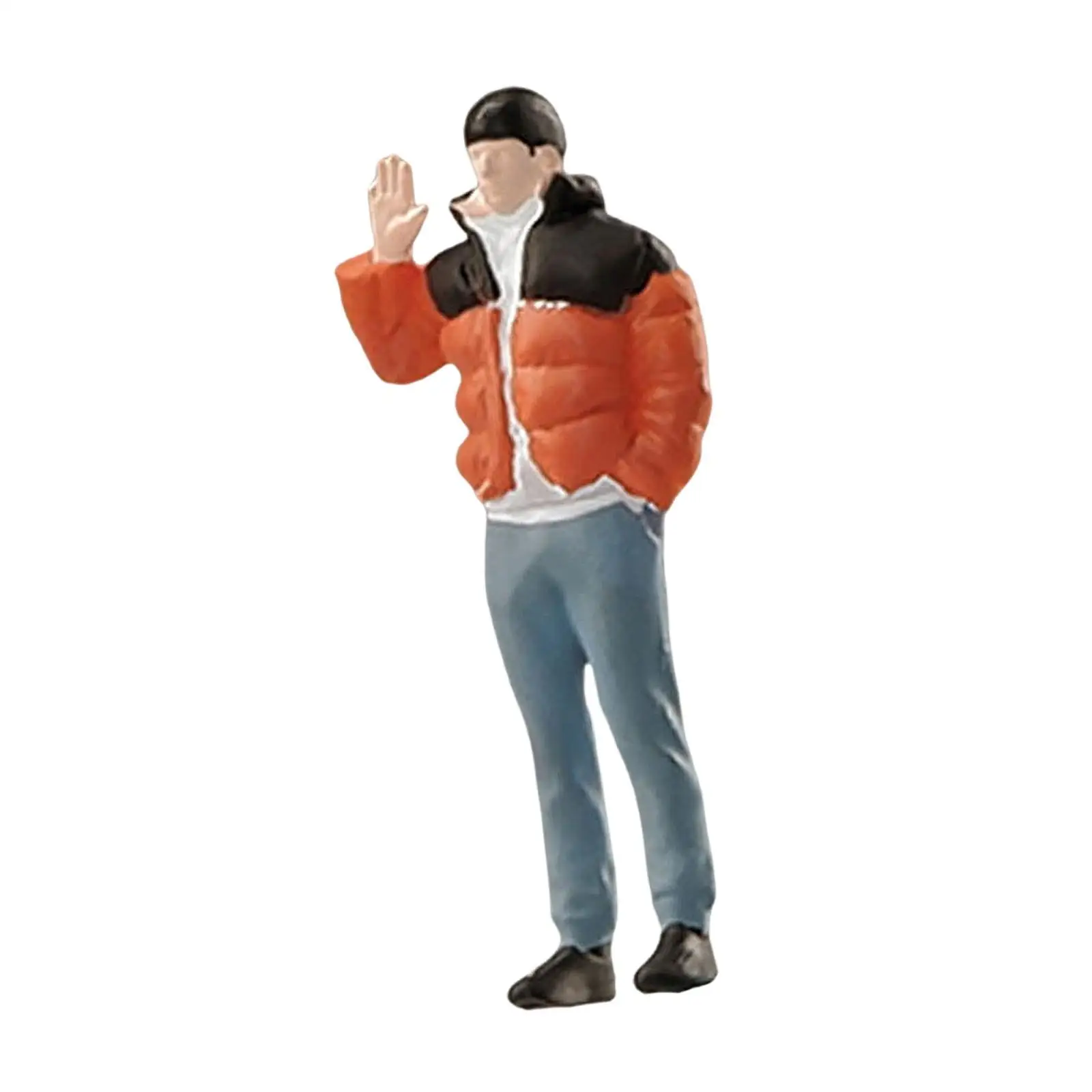 Figuras de Diorama de personas a escala 1/64 para accesorios de escena en miniatura