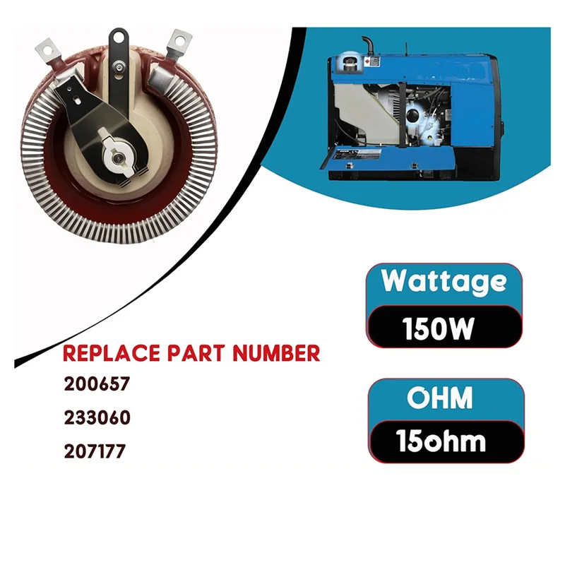 

BMBY-Rheostat 200657 233060 207177, совместимый с сварочным аппаратом 250 225 225NT 250FE 250NT, Омит (150 Вт, 15 Ом)