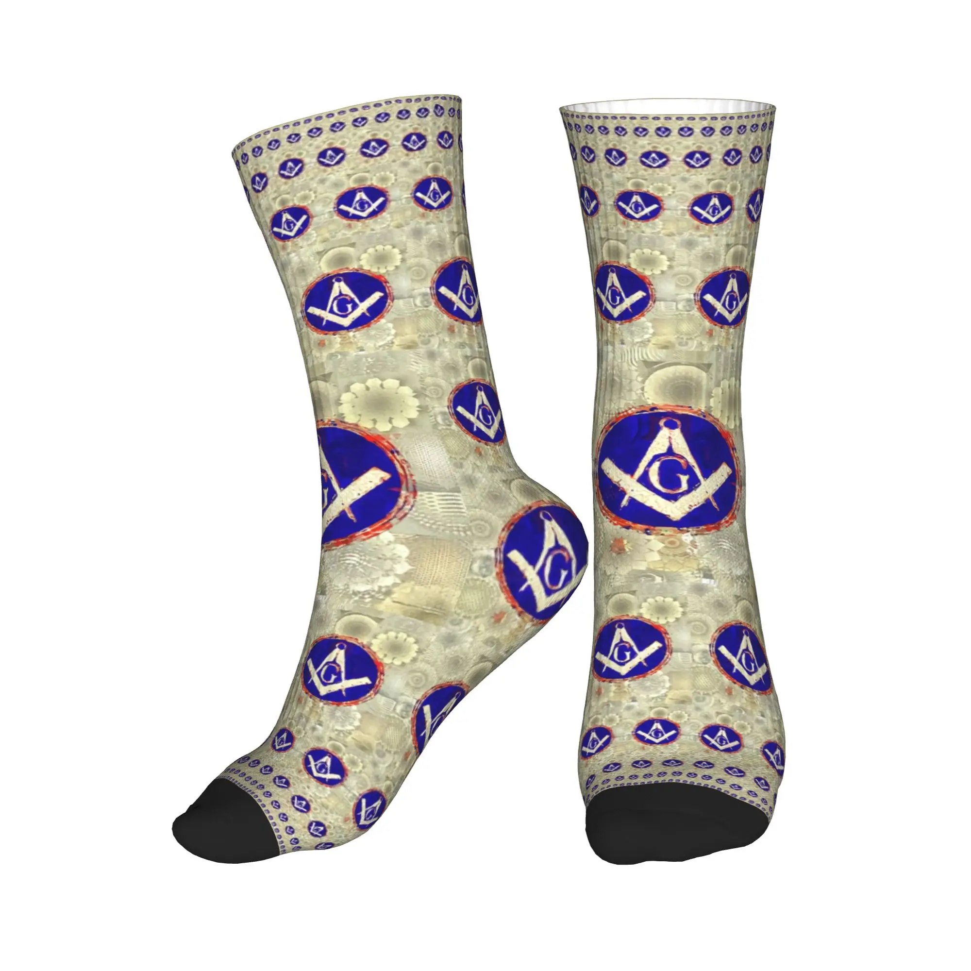 

Носки Kawaii Masonic Freemason для женщин и мужчин, теплые спортивные носки с 3D-принтом для футбола
