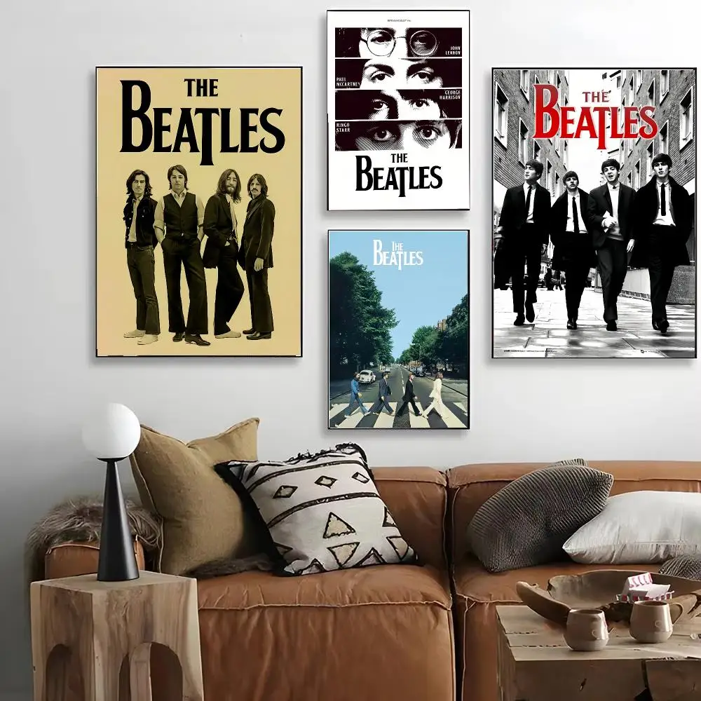 Band T-The Beatles Poster HD Art Decorative Wall Art Waterproof Home Décor for Living Room Bedroom Café Stylish Gift