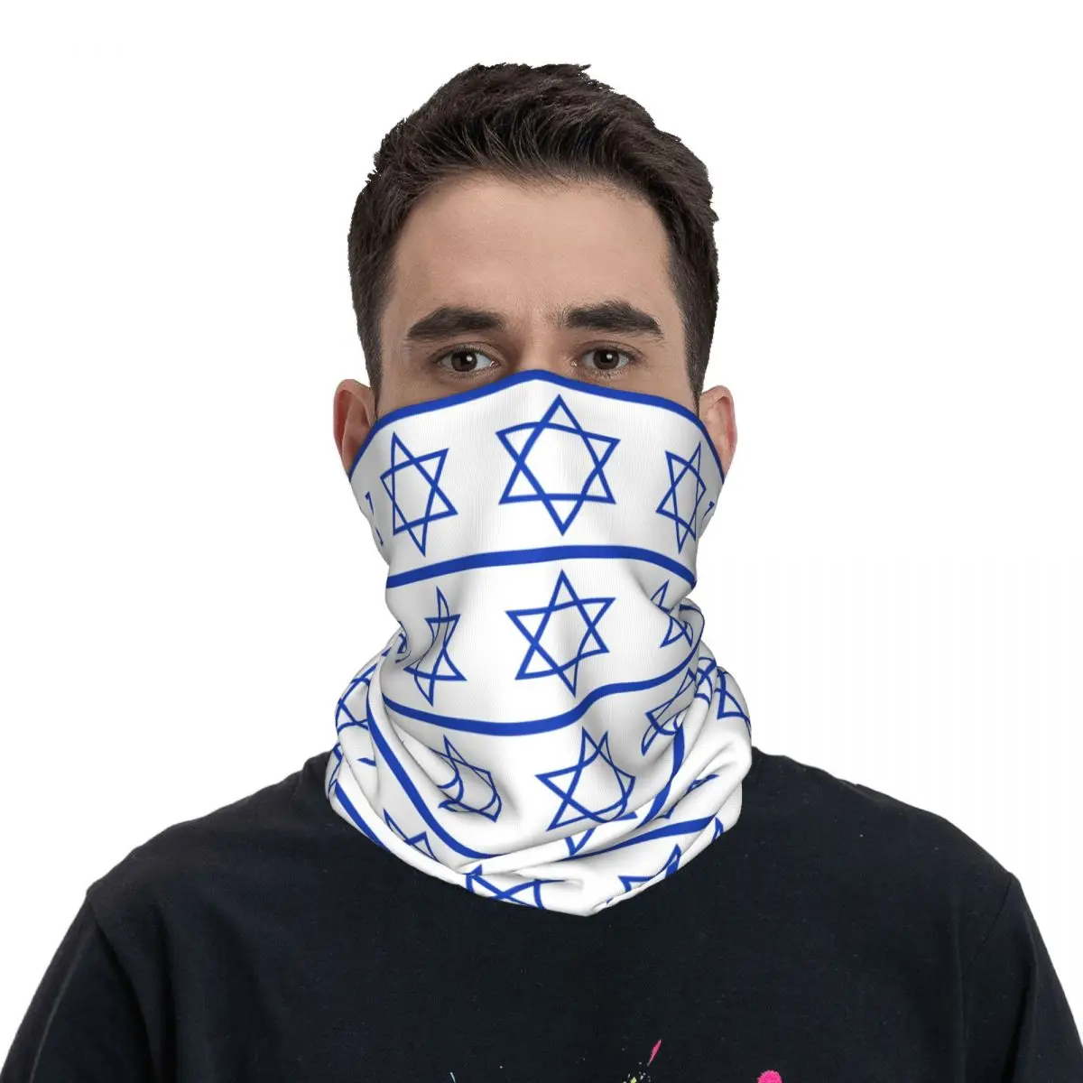 Israel Flag Accessories Neck Gaiter Motocross Motorsports Wrap Scarf Multi Use Riding Headband