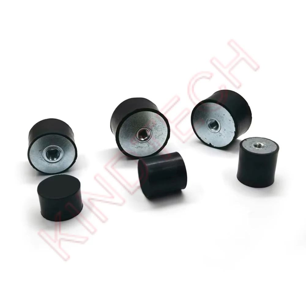 1-10Pcs Single Thread Female-End M3 M4 M5 M6 M8 M10 M12 M16 M20 Rubber Shock Absorber Isolation Mount DE-Type Damper Dia 8-150mm