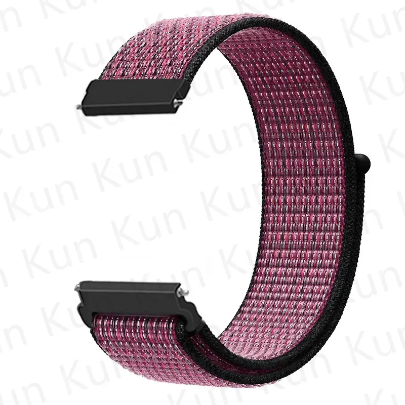 20Mm 22Mm Band Voor Samsung Galaxy Horloge 6/5/4/5pro/4/6 Classic/Active 2 Nylon Lus Sport Armband Huawei Horloge Gt 4-2-2-3 Band
