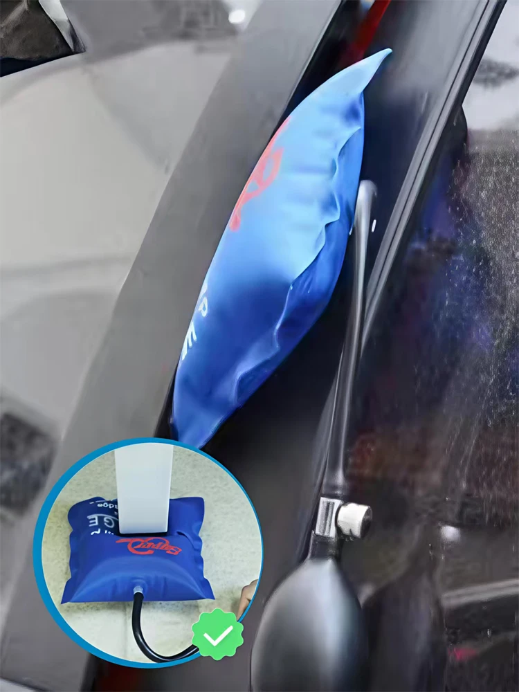 Schlosserwerkzeug Luftkeil-Set, 3 Größen, Blau mit Rotem Keil, zum Öffnen von Autotüren und Fenstern, Professionelles Öffnungswerkzeug – Detail 8