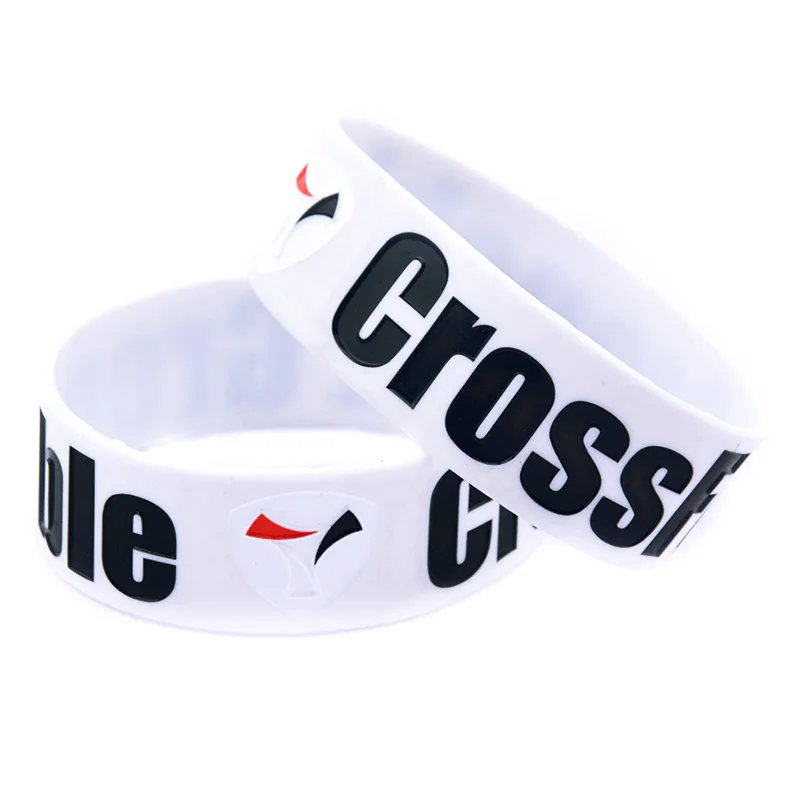 25 Stück CrossFit Grenoble Silikon-Armband, Werbegeschenk für Fitness-Studios, Sportarmband, 2,5 cm breites Band – Detail 2