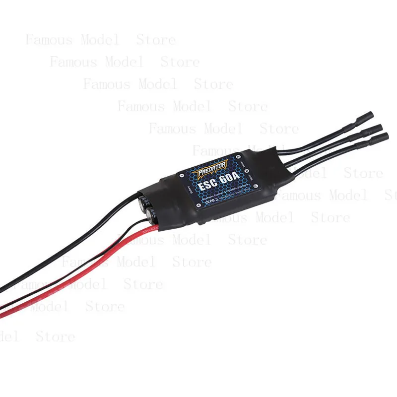 Predator 60A ESC TX60 3,5mm enchufe hembra ajuste eléctrico configuración lineal para Avión RC