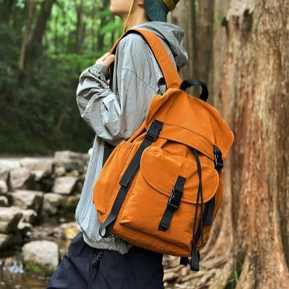 

Durable Waterproof Outdoor Backpack Multifunction Adjustable Straps Camping Backpack Casual Style Nylon Travel Backpack Women