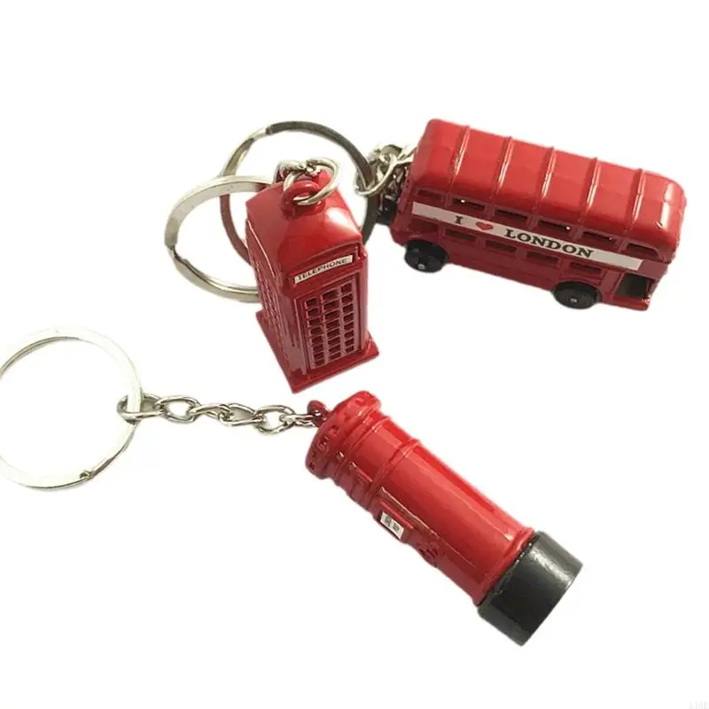 448E Metal Keychains Post Box Keychain Souvenirs Zinc Alloy Texture for Gifts