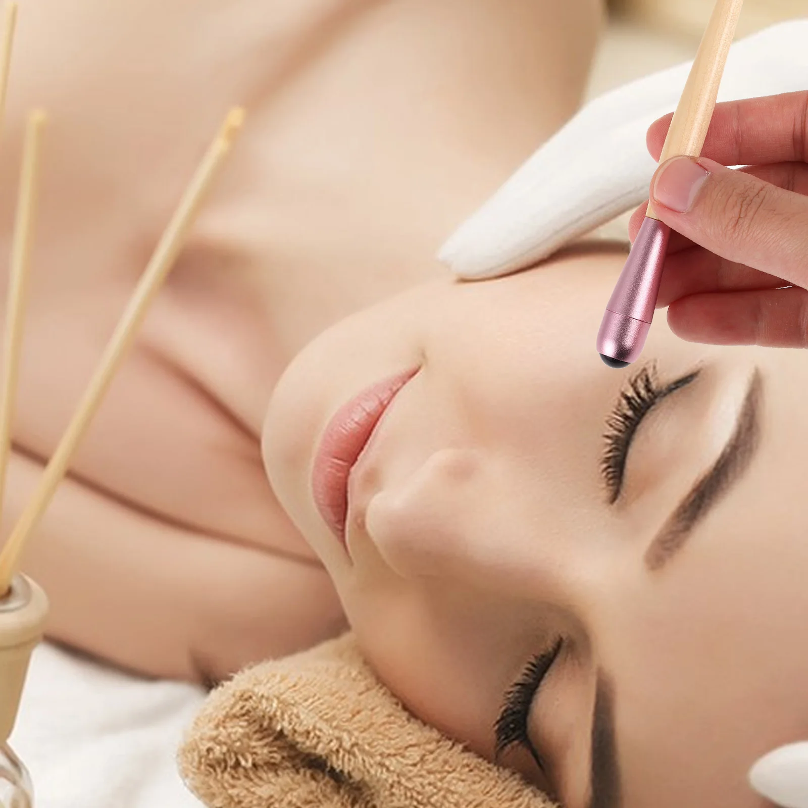 Jade Facial For Women Face Massage Tool Skin Care Roller Puffiness Relief Eye Fatigue Reducer