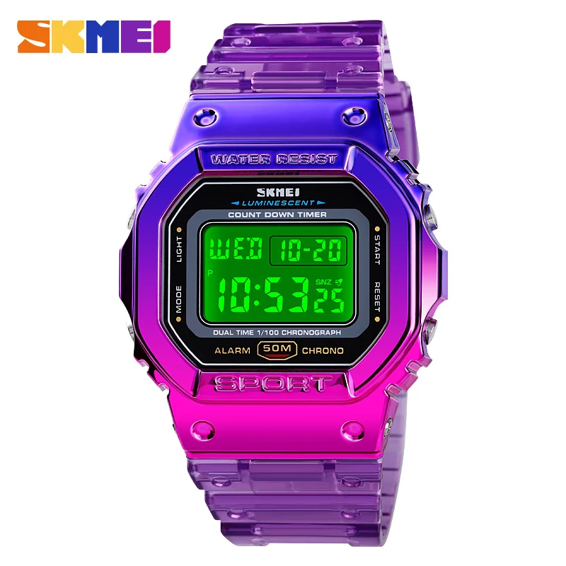 SKMEI Women's watches 50m Waterproof Fashion Women Clock Calendar Chronograph Ladies Female Wristwatches Digital reloj hombr