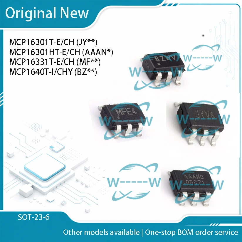 5-50PCS) MCP16301T-E/CH JY MCP16301HT-E/CH AAAN MCP16331T-E/CH MF MCP1640T-I/CHY BZ MCP16301 MCP16301H MCP16331 MCP1640 IC chip