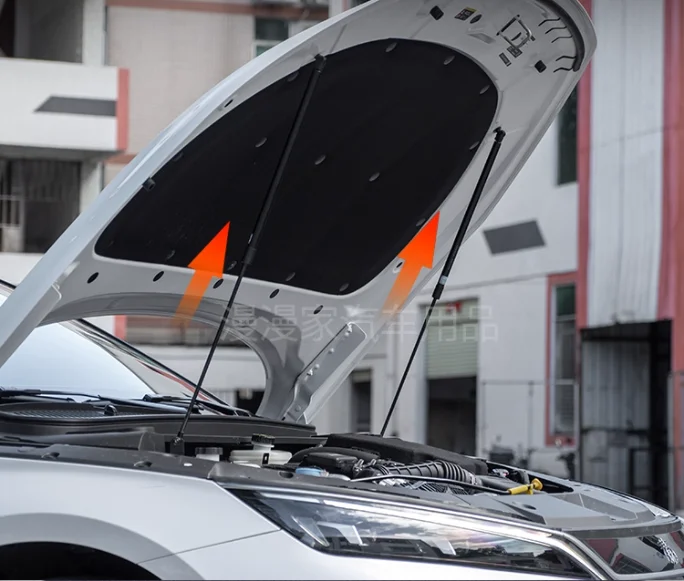 

1 комплект газовых стоек для BYD Qin L Sedan 2018-настоящее время поддержки подъема капота переднего капота, демпфер, опоры амортизатора