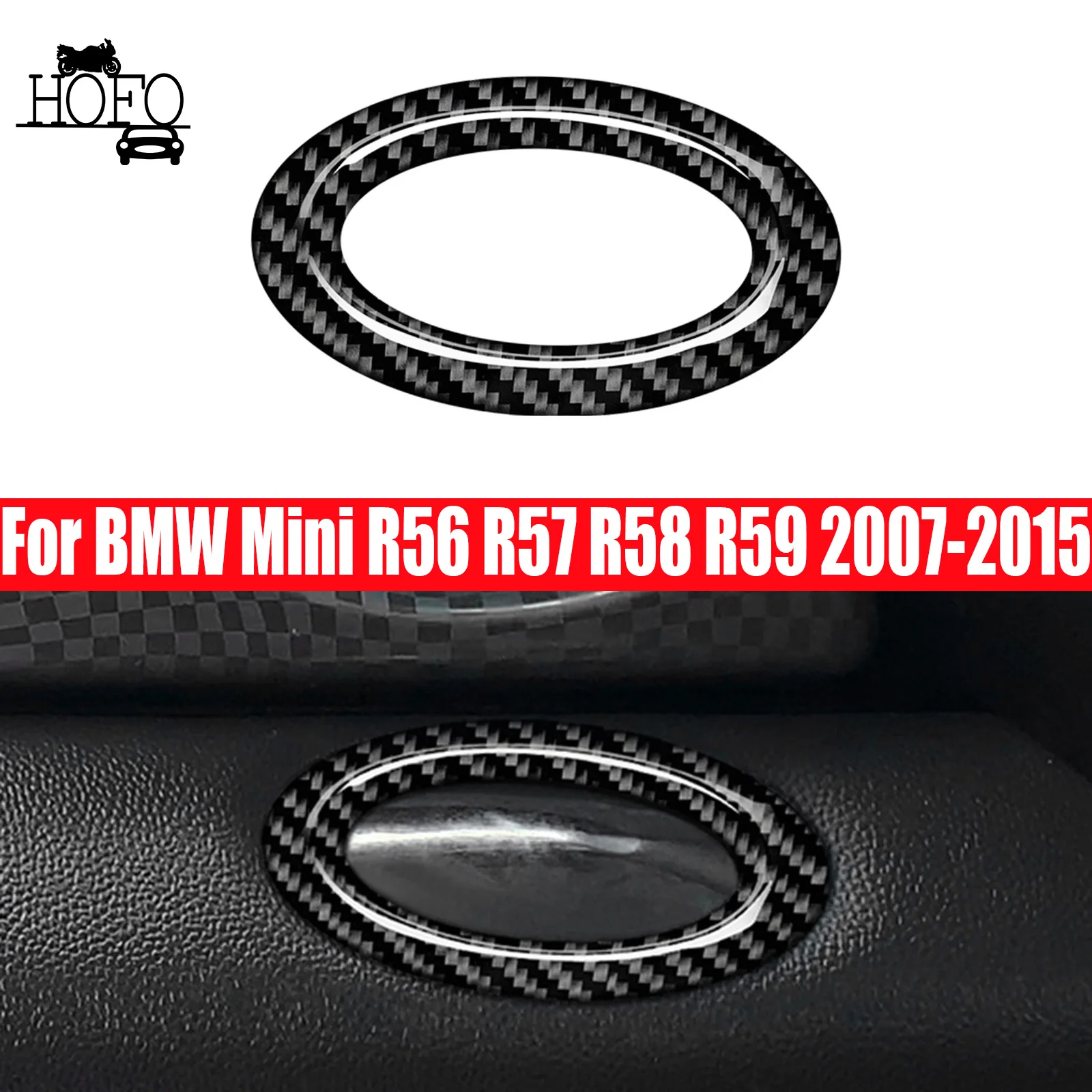 

Real Carbon Fiber Passenger Storage Box Switch For BMW Mini R56 R57 R58 R59 2007-2015