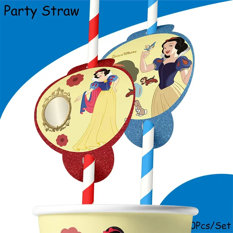 Disney Snow White Birthday Decoration Angle Disposable Tableware Cup Plate Tablecloth Baby Shower Kids Girls Boy Party Supplies