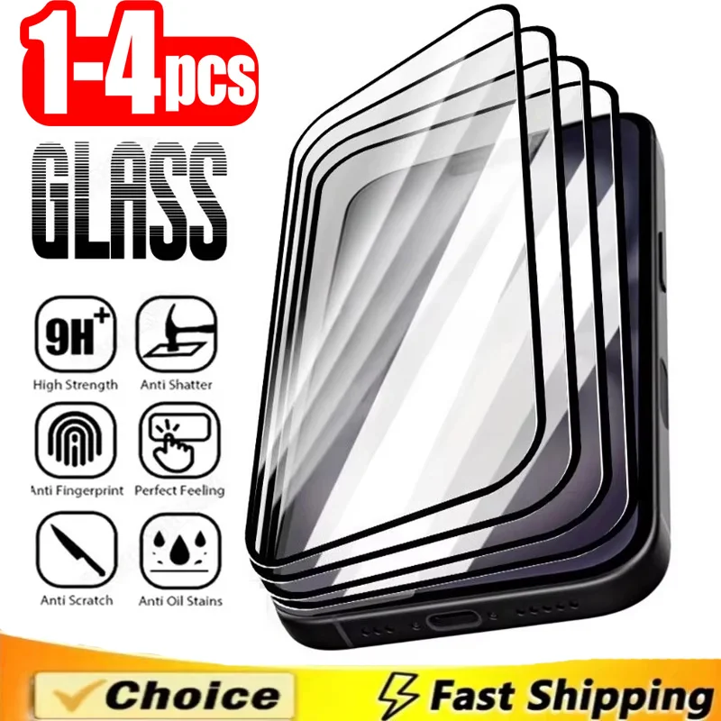 

1-4Pcs 9D Screen Protector For Samsung S25 Ultra A56 A16 A17 S24 S23 S22 S21 Plus FE A54 A52 A53 5G A36 A55 A06 A07 M54 M55 M65