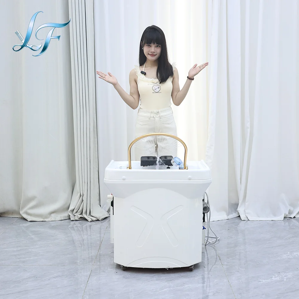 

Movable Portable Head Spa Shampoo Basin Multifunctional Hydrotherapy Fumigation Machine Water Circulation System Ergonomic Desig