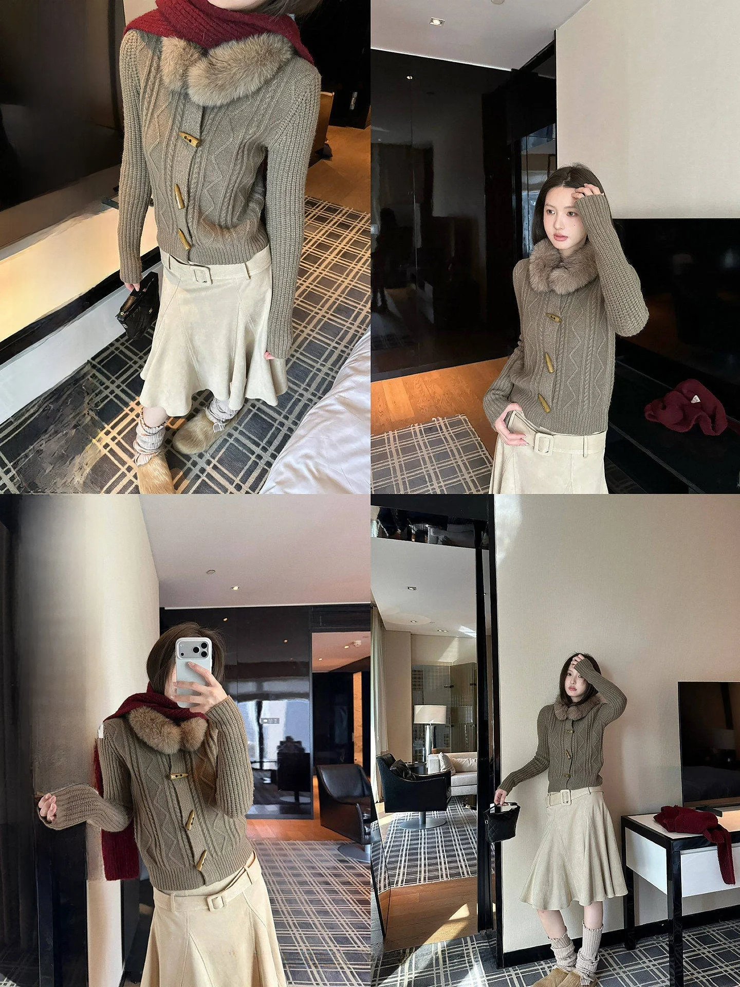 

Женский вязаный свитер Lemons: зимний винтажный кардиган с эффектом похудения, воротником и пуговицами, повседневный стиль, однотонный, прямой крой