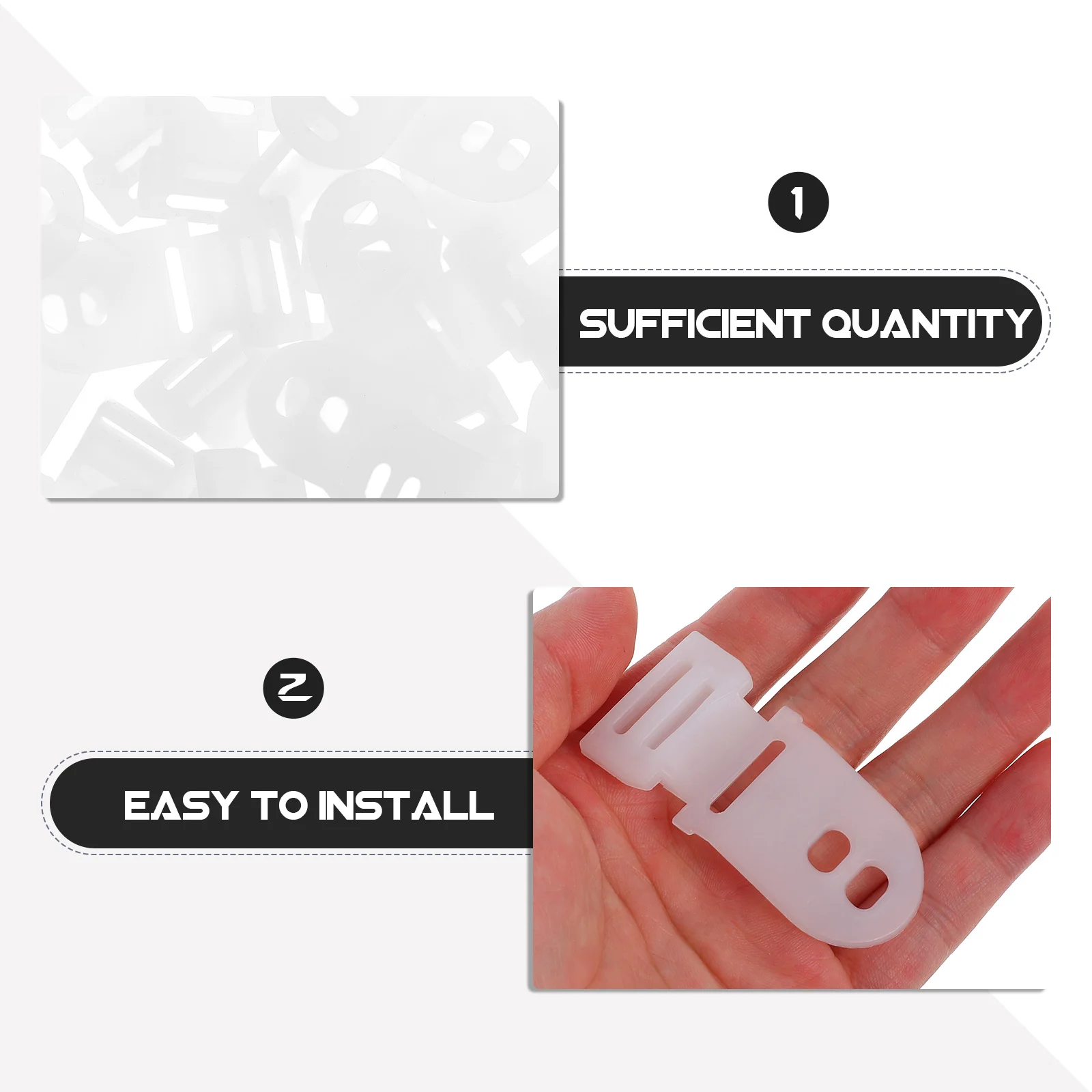 

20Pcs Plastic Hard Hat Chin Strap Buckle Safety Strap Locking Clip Replacement Hard Hat Accessories Replacement Buckles