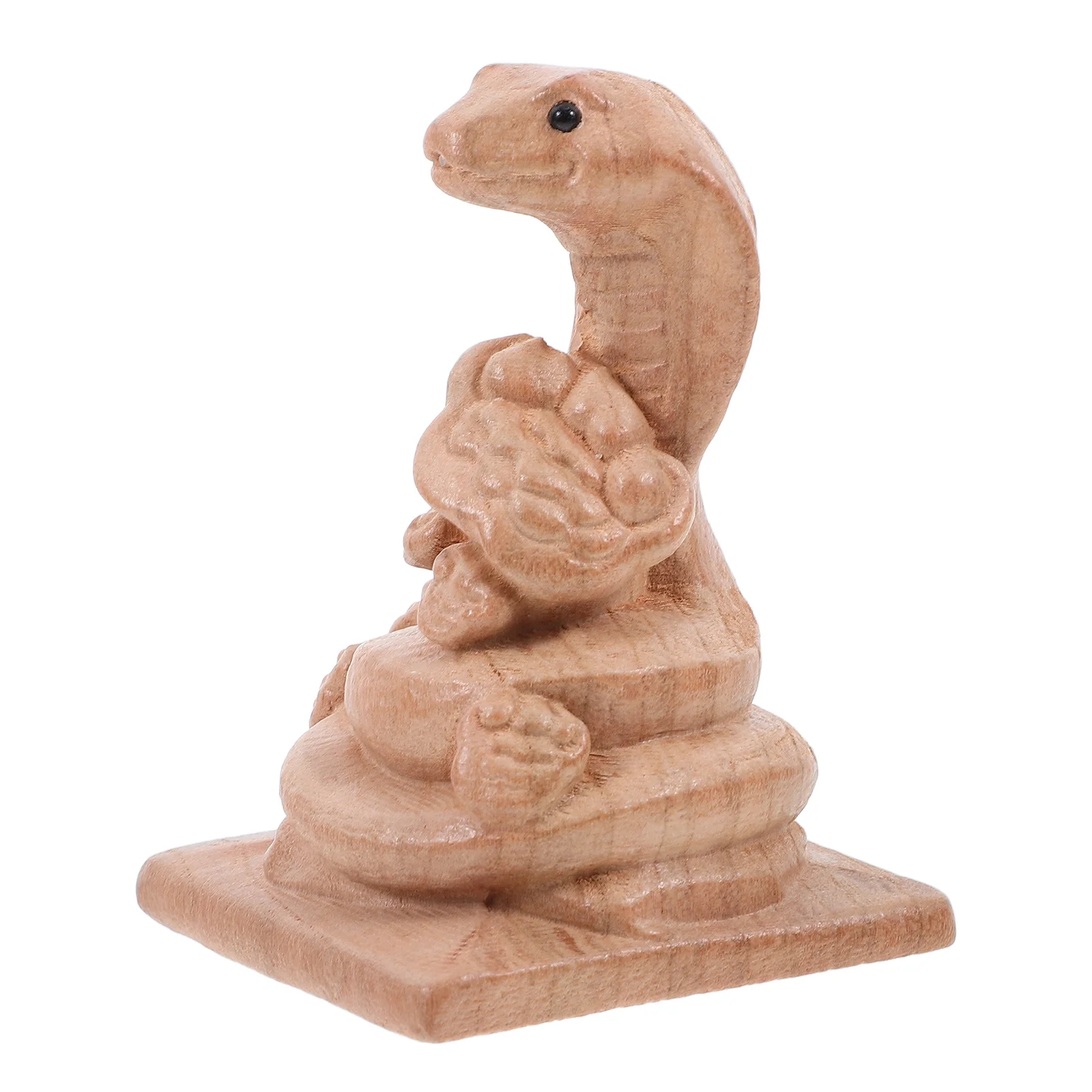 

Wooden Snake H Wooden Carving Snake Figurine crafted Carving Figurine Decor Office nament Animal Sculpture