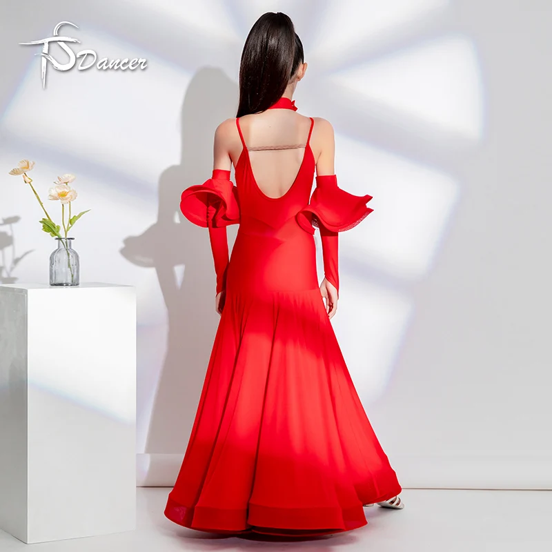 Sukienka do tańca latynoamerykańskiego, sukienka do tańca towarzyskiego z frędzlami, kostium do cha cha dla dziewczynki, sukienka z frędzlami do flamenco i tanga, profesjonalny kostium taneczny.