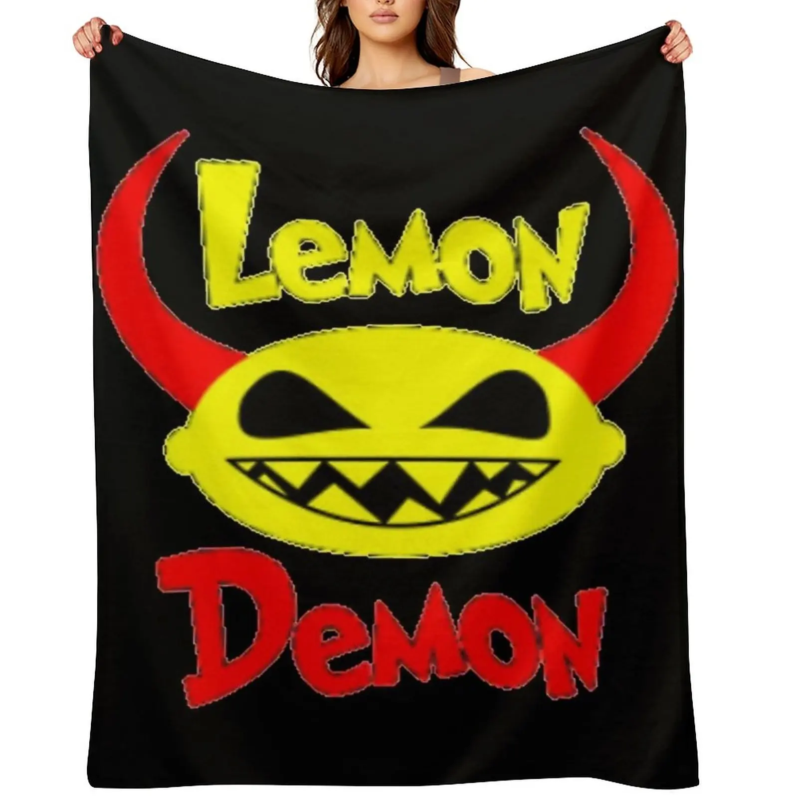 

LEMON DEMON Throw Blanket for sofa Flannels Blankets For Baby sofa bed Blankets