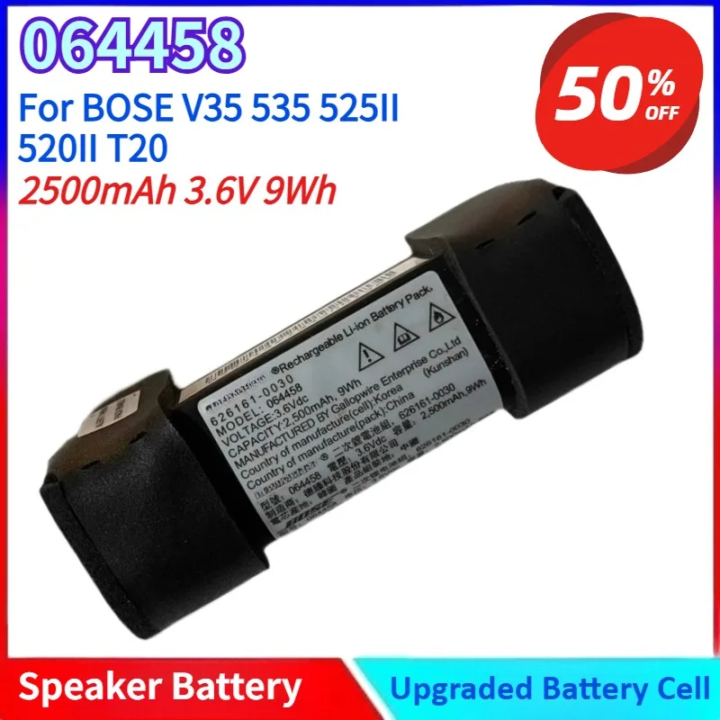 

New 064541 064458 064454 064455 2500mAh Rechargeable Battery for BOSE V35 535 525II 520II T20 Repair Replace Bluetooth Speaker
