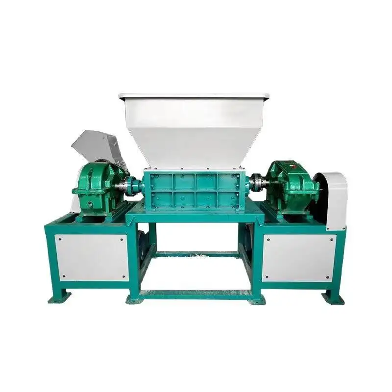 2025 Large Small Industrial 200-800 Type Double Shaft Shredder Metal Rebar Plastic Scrap Iron Crusher