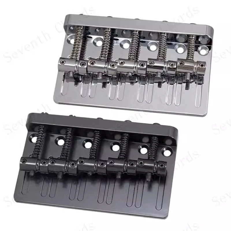 Chrome Vintage Type Heavy Duty Upgrade 5 Strings Electric Bass Bridge Guitar Accessories Parts Musical Instrument