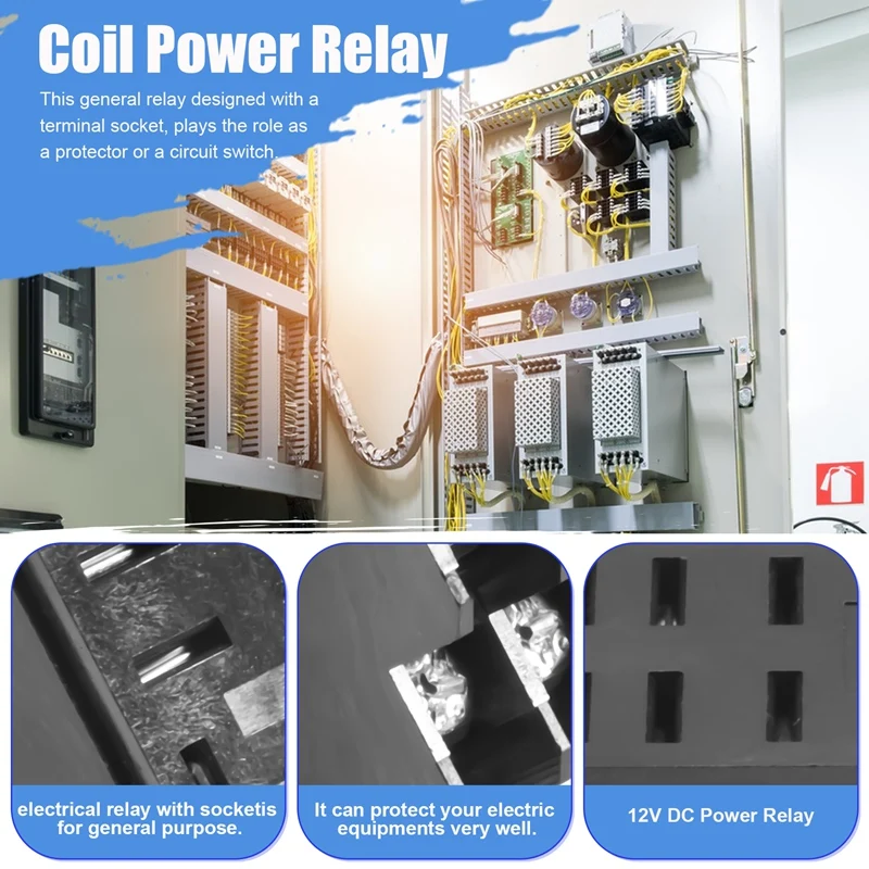 

12V DC Coil Power Relay DPDT LY2NJ HH62P-L JQX-13F 10A With PTF08A Socket Base-AT35