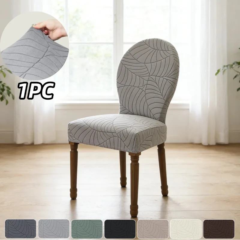 European Style Round Back Chair Cover Elastic Durable Dining Chair Four Season Universal Protective Cover for Home Party Decor