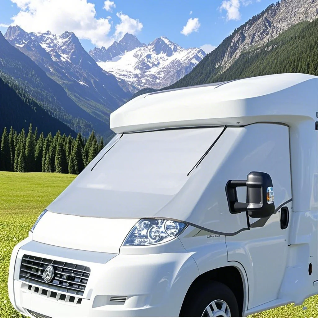 Windshield Cover Sun Protection Heat Insulation Windshield RV SunShade For Fiat Ducato Peugeot Boxer Citroen Relay X250 Caravan