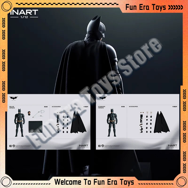 

Original INART Studio Batman figure Action Figure DC The Dark Knight Trilogy Figurine 1/12 Bat Man Statue Model Customized Gifts