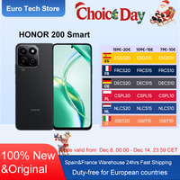 Honor 200 Smart 5G Smartphone Global Version Snapdragon 4 Gen 2 IP64 SGS 5200mAh 35W SuperCharge 300% High-Volume Mode 50MP OTG