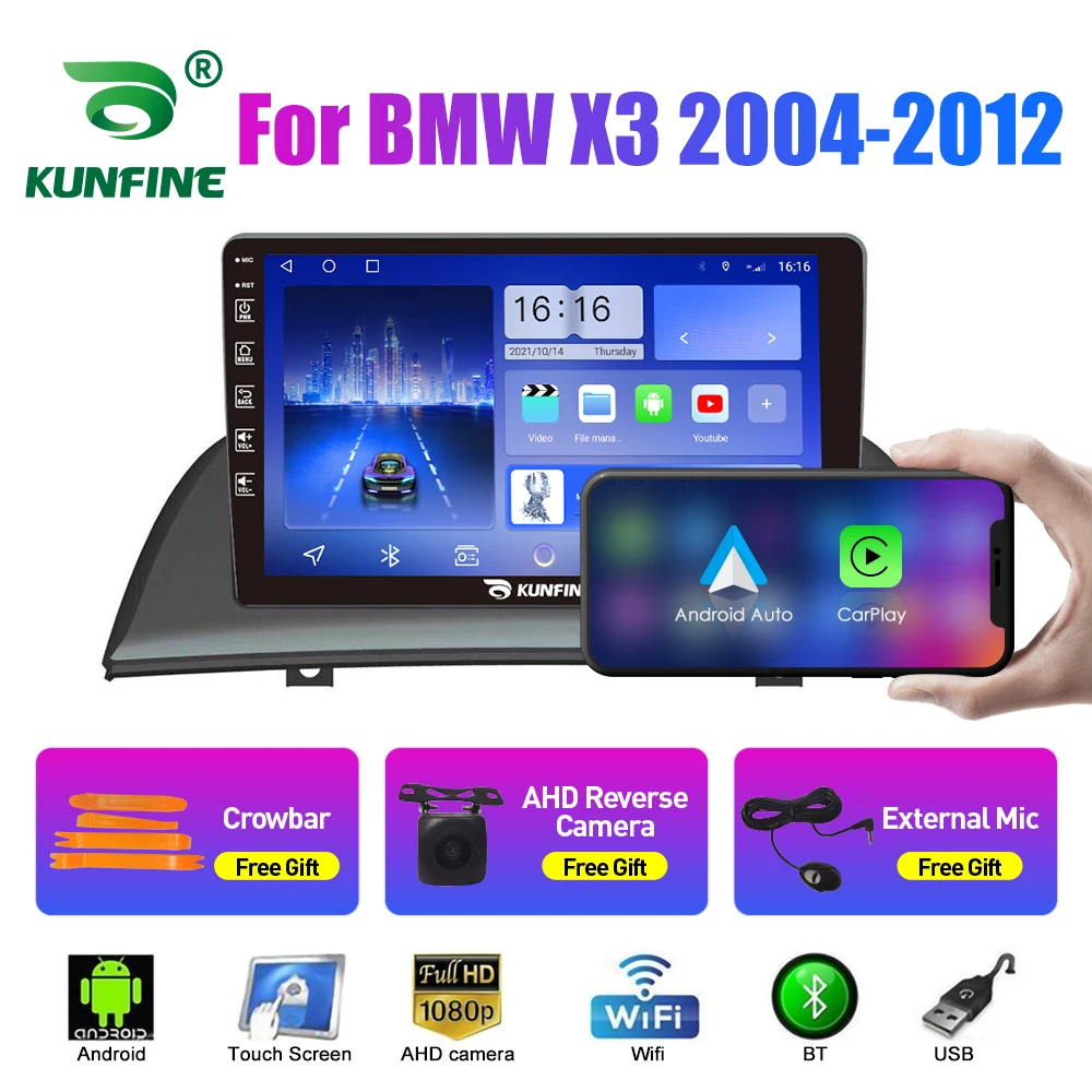 

Автомагнитола для BMW X3 2004-2012 2Din Android Восьмиядерный автомобильный стерео DVD GPS навигатор плеер IPS экран Carplay