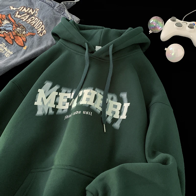 

Oversize Hoodie Men's k een High Street American Sle Heavyweight Pullover Sweatirt Trendy Brand Casual Fall Jaet