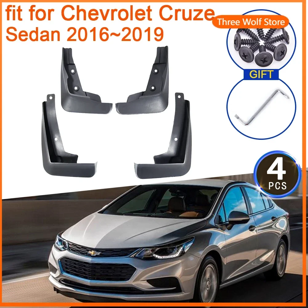 

Брызговики для Chevrolet Cruze Sedan 2016 2017 2018 2019, брызговики, брызговики, передние и задние колеса, 4x автомобильные аксессуары