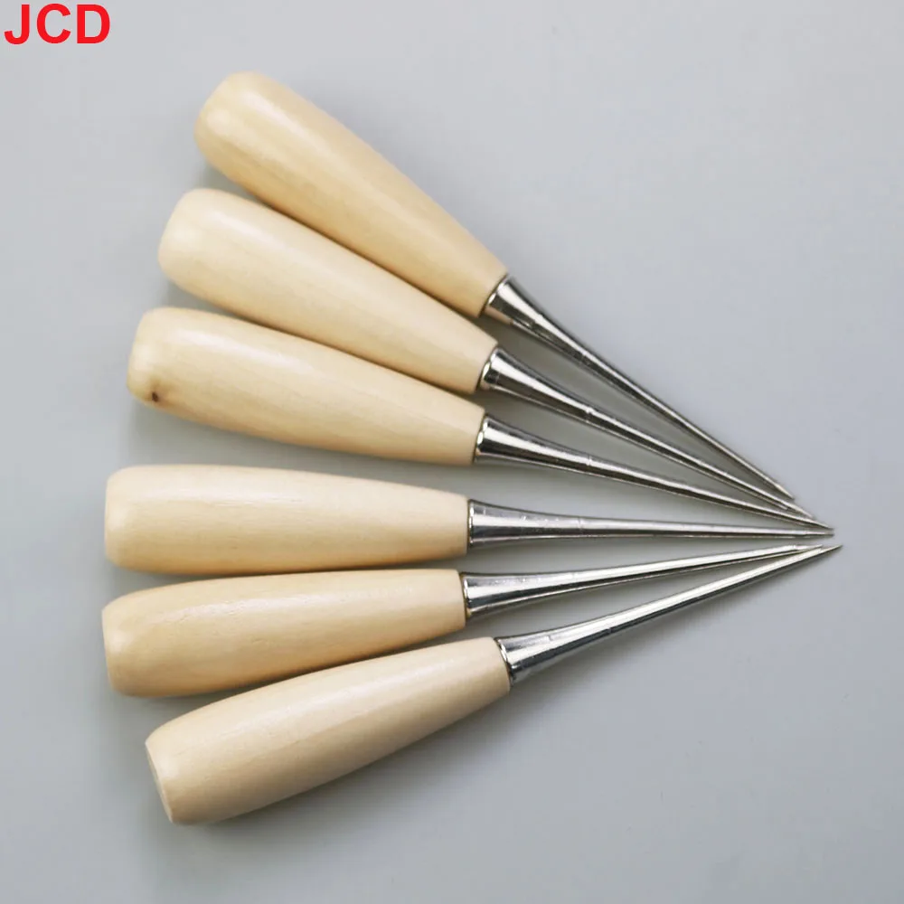 2pcs Thousand Pieces Of Awl With Solid Wood Handle DIY Sewing Accessories, Use Awl To Poke And Poke Tools, Punch And Drill Holes