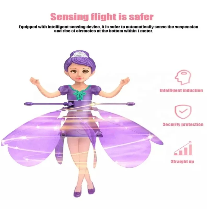 Flying Doll Dancing Simulation Helicopter Gesture Induction Machine Rotating Flying Toy Luminous Children\'s Toy Gift