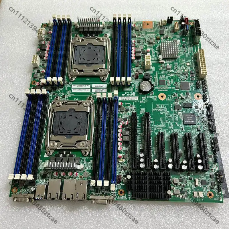 Dual LGA2011 X99 Server Motherboard 6‑GPU Support Board NVME M.2 10G Ethernet 32‑Core Compatible