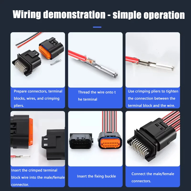 Automotive PCB  for EV Instrument ,  MX23A18SF1  JAE MX23A18NF1 Panel Wiring Harness Waterproof Connector