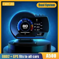 OBD2+GPS Car Head Up Display Auto Display Smart Car HUD Gauge Speedometer Digital Odometer Security Alarm Hud On-board Computer