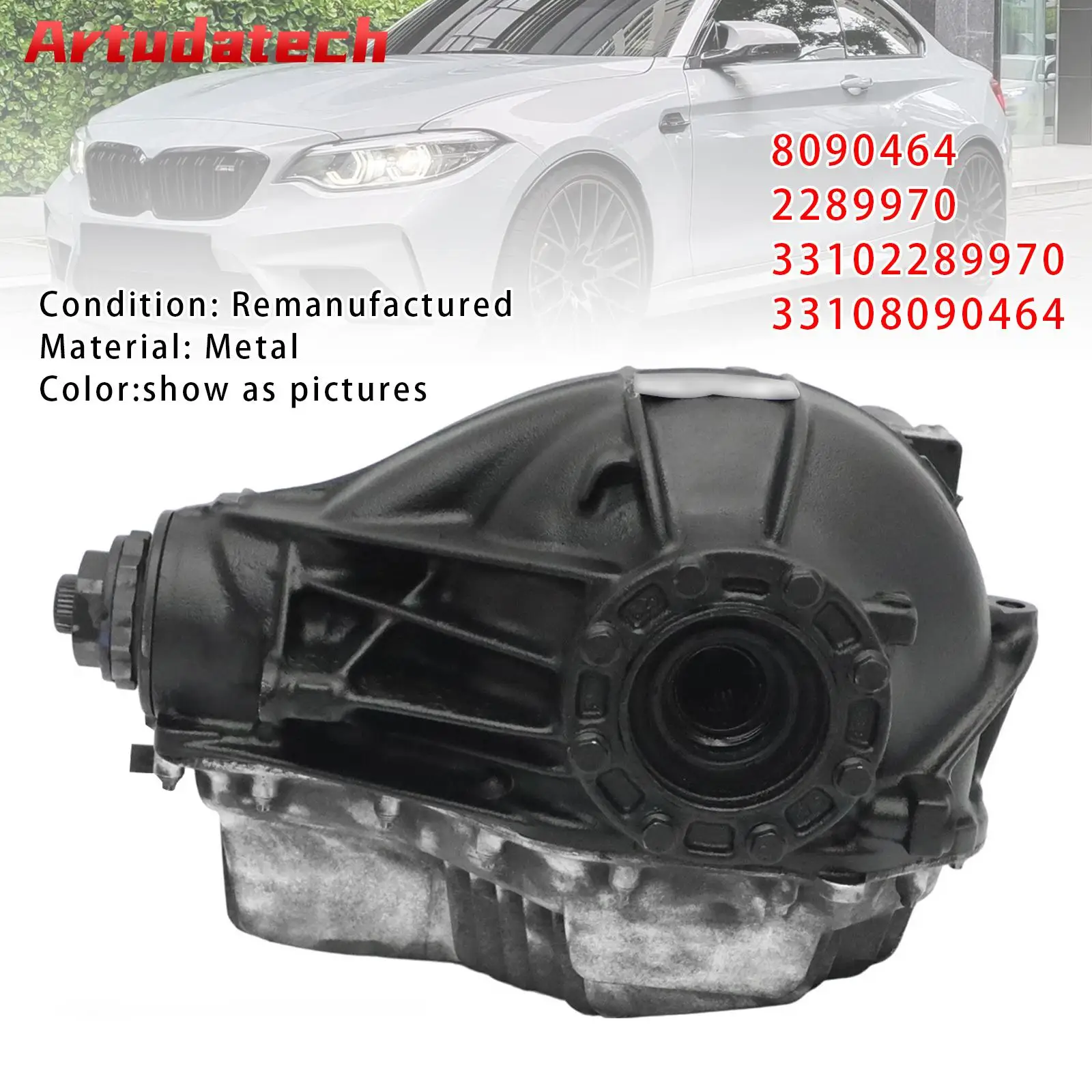

Artudatech 809064 задний дифференциал соотношение 3,46 для BMW F80 M3 F82 F83 M4 F87 M2