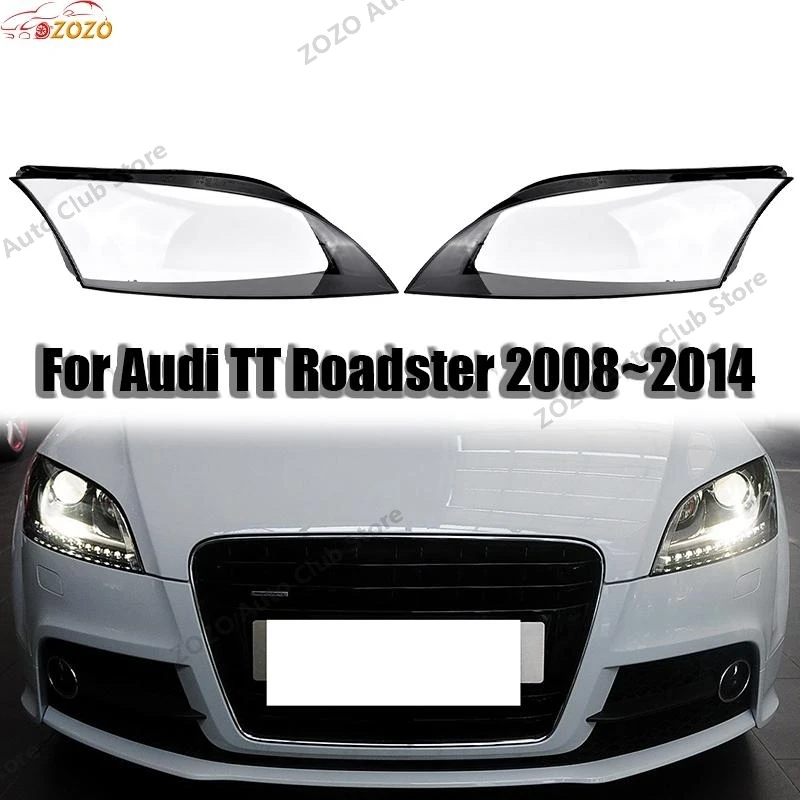 Car headlight lens cover For Audi TT Roadster 2008 2009 2010 2012 2013 2014 dust cover for headlights Car accessories Assemblies