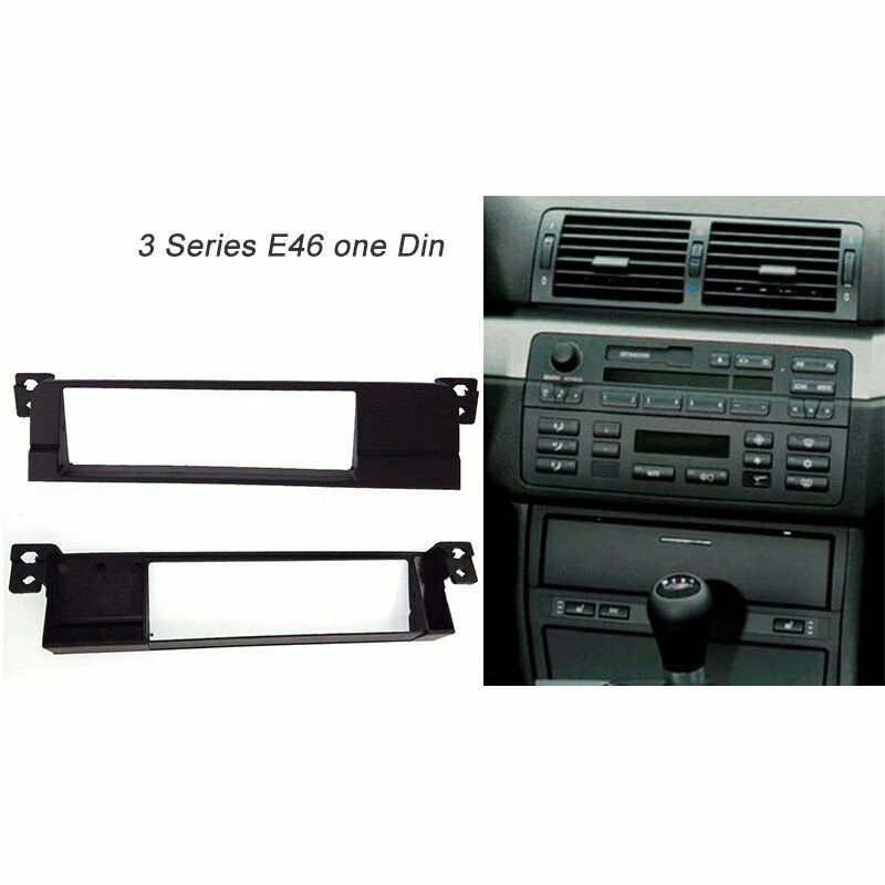 1 Din Car Stereo Radio Fascia Facia adattatore piastra pannello per-BMW serie 3 E46 1999-2006