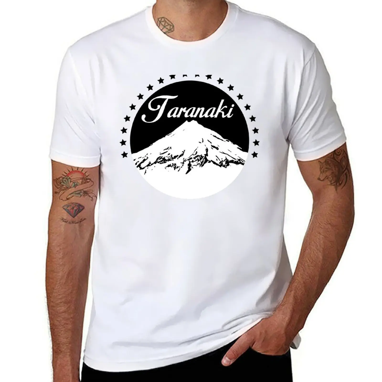 

man graphic t shirt shirt t cotton Taranaki (Paramountain) T-Shirt man Mounga