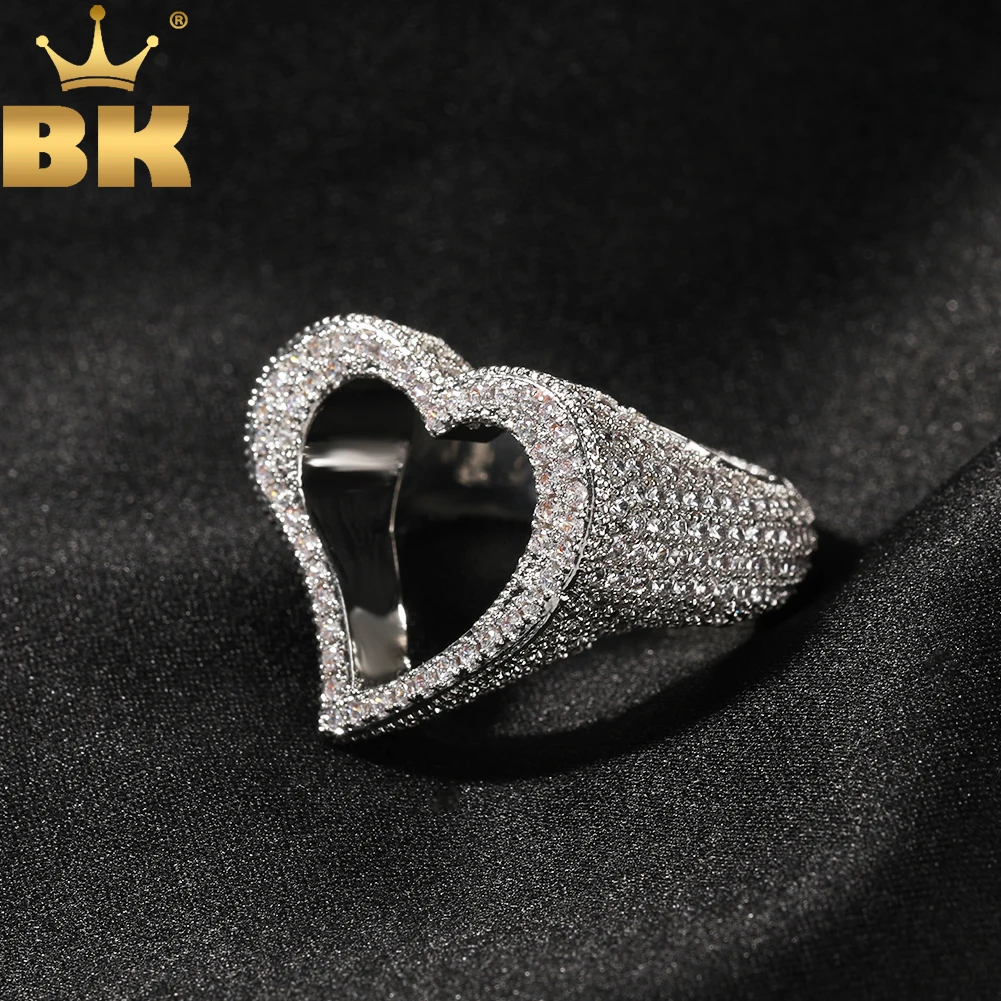 Picture: THE BLING KING Hollow Heart Ring