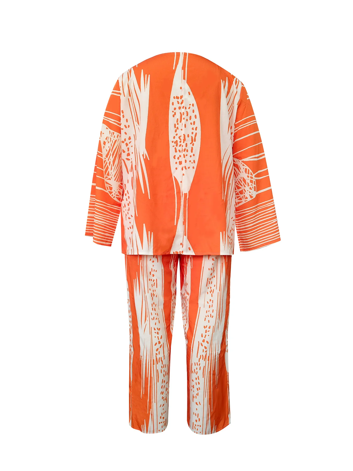 بالإضافة إلى حجم مجموعة Showstopper ذات الطراز العرقي! طباعة برتقالية وزرقاء، سرقة الأضواء على الشارع