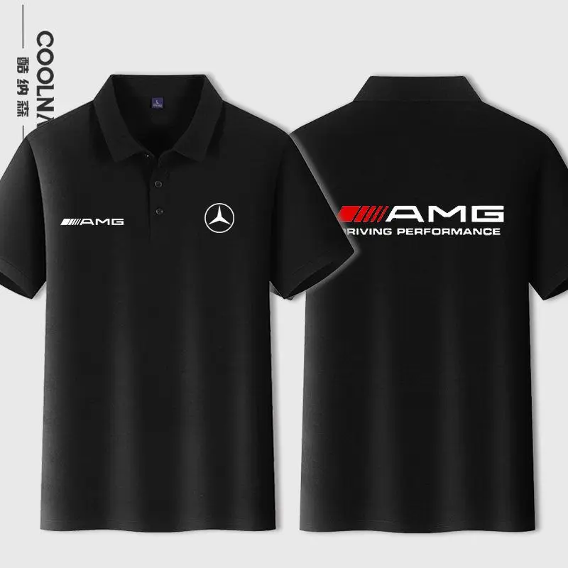 

Mercedes Benz 4S store workwear team work clothes polo shirt short sleeved loose men's T-shirt cotton spring and summer