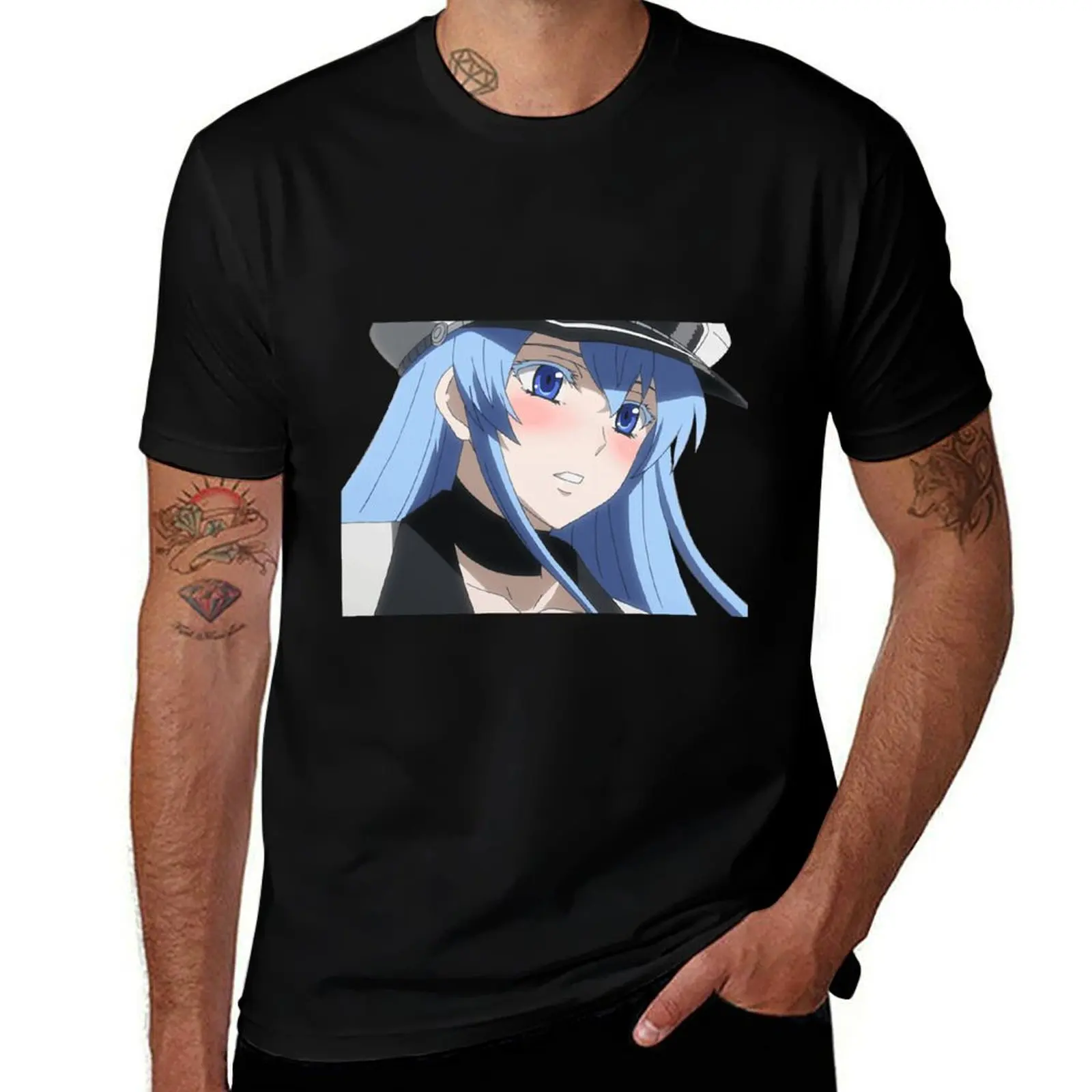 

Esdeath cute T-Shirt luxury t-shirt plus size tops anime clothes boys whites luxury clothes men