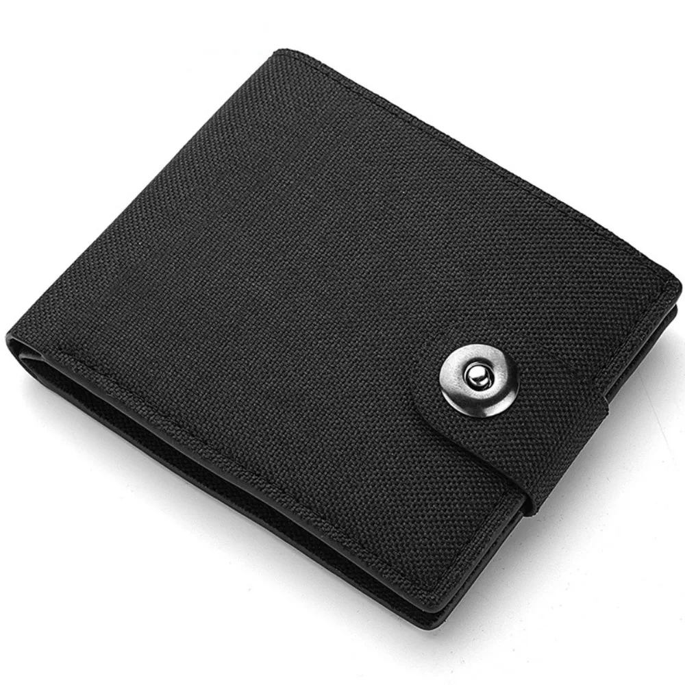 

Холщовый мужской кошелек в стиле ретро, черный, синий, легкий держатель для удостоверений личности, несколько карманов, двойной тонкий кошелек, зажим для денег, мужской и женский